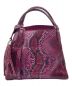 GUCCI（グッチ）の古着「ソーホー パイソンショルダーハンドバッグ」｜ピンク
