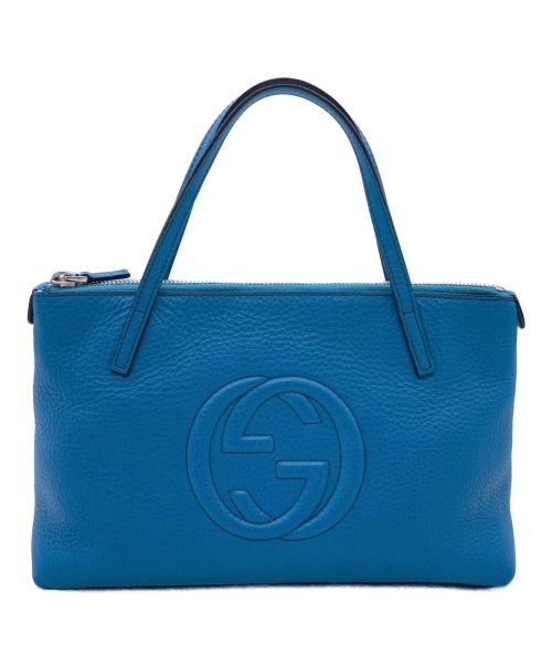GUCCI（グッチ）GUCCI (グッチ) ソーホー ハンドバッグ スカイブルー サイズ:-の古着・服飾アイテム