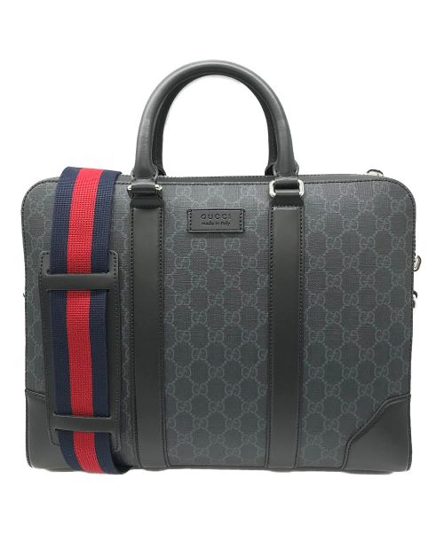 GUCCI（グッチ）GUCCI (グッチ) GGスプリームブリーフケース ブラック サイズ:-の古着・服飾アイテム