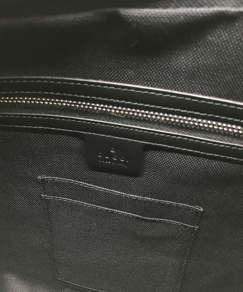 GUCCI（グッチ）GUCCI (グッチ) GGスプリームブリーフケース ブラック サイズ:-の古着・服飾アイテム