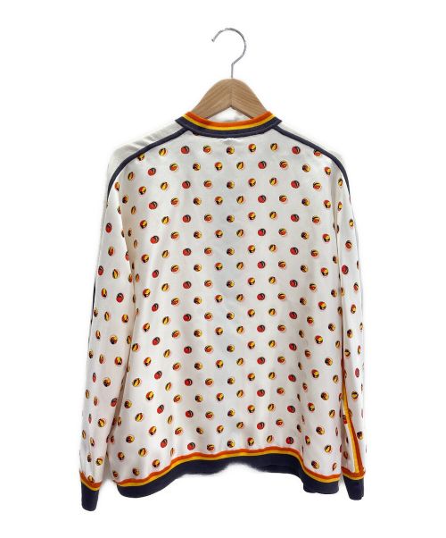 HERMES（エルメス）HERMES (エルメス) 総柄シルクジャケット ホワイト サイズ:34の古着・服飾アイテム