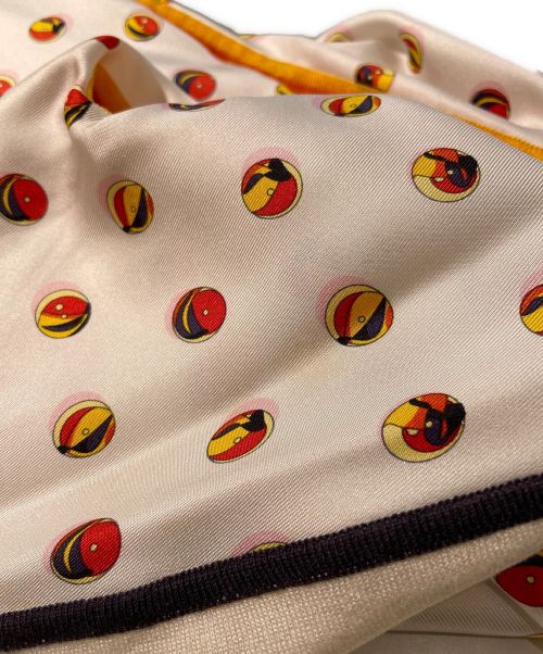 HERMES（エルメス）HERMES (エルメス) 総柄シルクジャケット ホワイト サイズ:34の古着・服飾アイテム