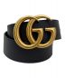 GUCCI（グッチ）の古着「ダブルGバックルレザーベルト」｜ブラック