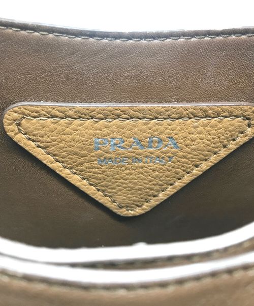 PRADA（プラダ）PRADA (プラダ) レザーハンドバッグ ブラウン サイズ:-の古着・服飾アイテム