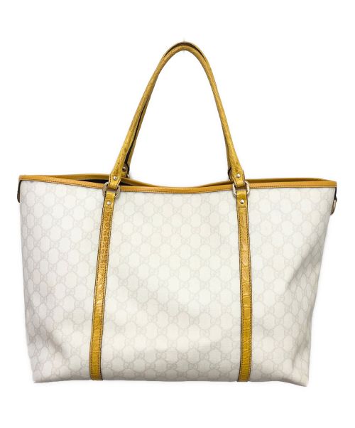 GUCCI（グッチ）GUCCI (グッチ) GGビニール・ジョイシリーズ トートGM ホワイト サイズ:GMの古着・服飾アイテム