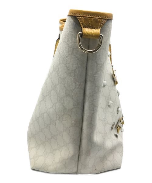 GUCCI（グッチ）GUCCI (グッチ) GGビニール・ジョイシリーズ トートGM ホワイト サイズ:GMの古着・服飾アイテム