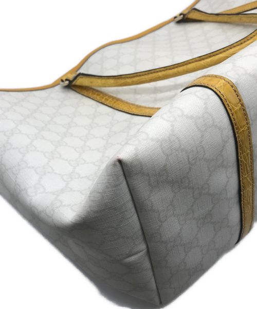 GUCCI（グッチ）GUCCI (グッチ) GGビニール・ジョイシリーズ トートGM ホワイト サイズ:GMの古着・服飾アイテム