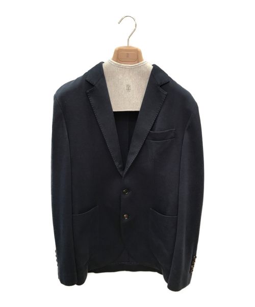 BRUNELLO CUCINELLI（ブルネロクチネリ）BRUNELLO CUCINELLI (ブルネロクチネリ) シルクコットンアンコンジャケット ネイビー サイズ:44（XS～S程度）の古着・服飾アイテム