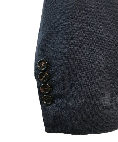 BRUNELLO CUCINELLI（ブルネロクチネリ）BRUNELLO CUCINELLI (ブルネロクチネリ) シルクコットンアンコンジャケット ネイビー サイズ:44（XS～S程度）の古着・服飾アイテム