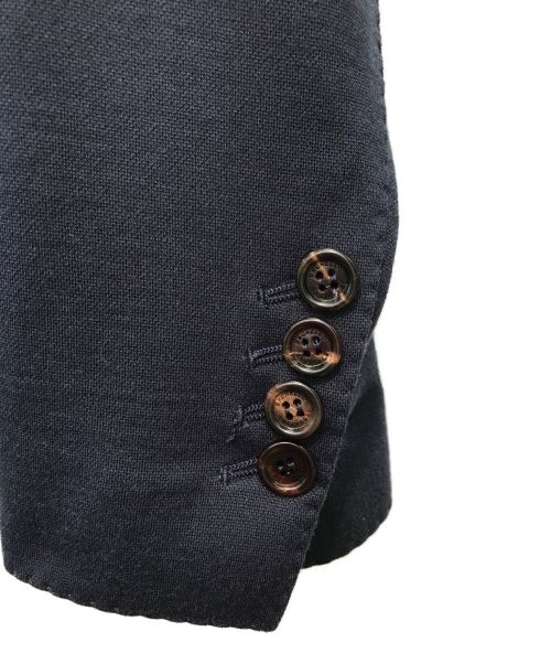 BRUNELLO CUCINELLI（ブルネロクチネリ）BRUNELLO CUCINELLI (ブルネロクチネリ) シルクコットンアンコンジャケット ネイビー サイズ:44（XS～S程度）の古着・服飾アイテム