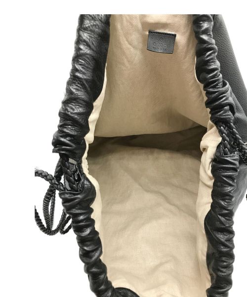 GUCCI（グッチ）GUCCI (グッチ) レザーリュック ブラック サイズ:-の古着・服飾アイテム