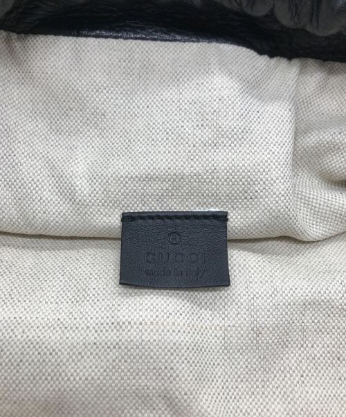 GUCCI（グッチ）GUCCI (グッチ) レザーリュック ブラック サイズ:-の古着・服飾アイテム