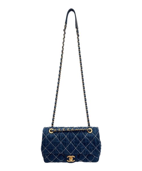 CHANEL（シャネル）CHANEL (シャネル) デニムマトラッセ25 ネイビー サイズ:-の古着・服飾アイテム