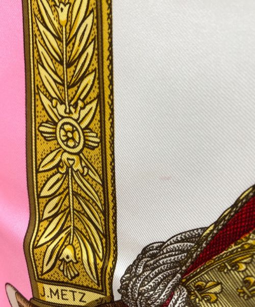 HERMES（エルメス）HERMES (エルメス) カレ90 ピンク サイズ:90の古着・服飾アイテム