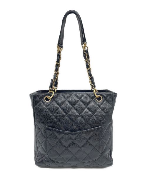 CHANEL（シャネル）CHANEL (シャネル) キャビアスキンマトラッセチェーンバッグ ブラック サイズ:-の古着・服飾アイテム