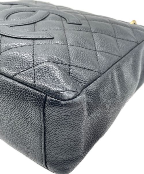 CHANEL（シャネル）CHANEL (シャネル) キャビアスキンマトラッセチェーンバッグ ブラック サイズ:-の古着・服飾アイテム