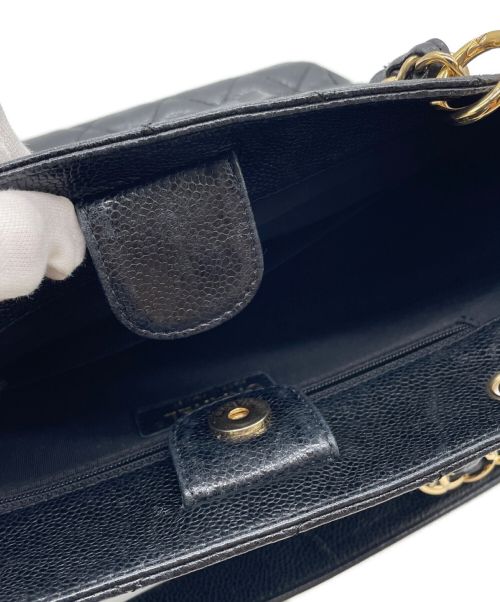 CHANEL（シャネル）CHANEL (シャネル) キャビアスキンマトラッセチェーンバッグ ブラック サイズ:-の古着・服飾アイテム