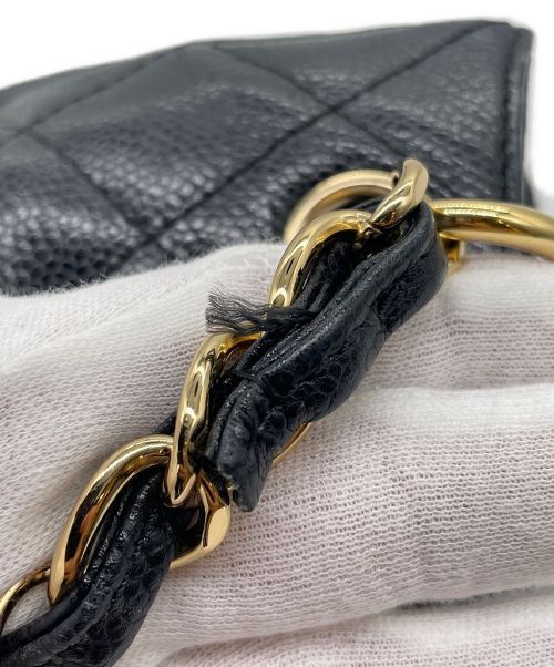 CHANEL（シャネル）CHANEL (シャネル) キャビアスキンマトラッセチェーンバッグ ブラック サイズ:-の古着・服飾アイテム
