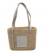 LOEWEロエベ）の古着「スクエアバスケットバッグ」｜ベージュ