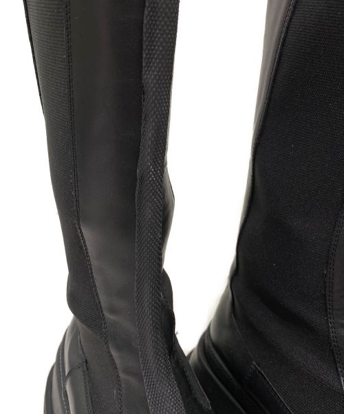 JIL SANDER（ジルサンダー）JIL SANDER (ジルサンダー) センターシームハイレザーブーツ ブラック サイズ:37の古着・服飾アイテム