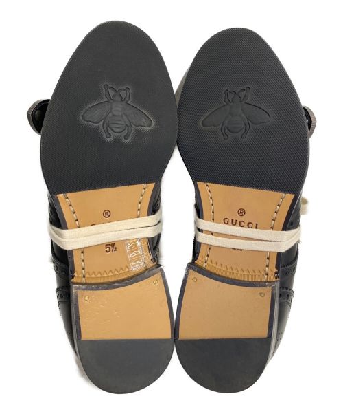 GUCCI（グッチ）GUCCI (グッチ) デュオニソスビーローファー ブラック サイズ:5 1/2の古着・服飾アイテム