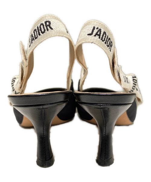 Christian Dior（クリスチャン ディオール）Christian Dior (クリスチャン ディオール) J'ADIOR スリングバック パンプス ブラック サイズ:35 1/2の古着・服飾アイテム