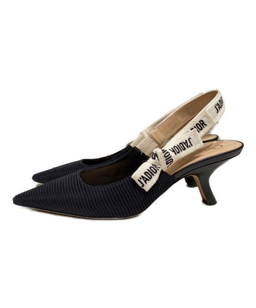 Christian Dior（クリスチャン ディオール）Christian Dior (クリスチャン ディオール) J'ADIOR スリングバック パンプス ブラック サイズ:35 1/2の古着・服飾アイテム