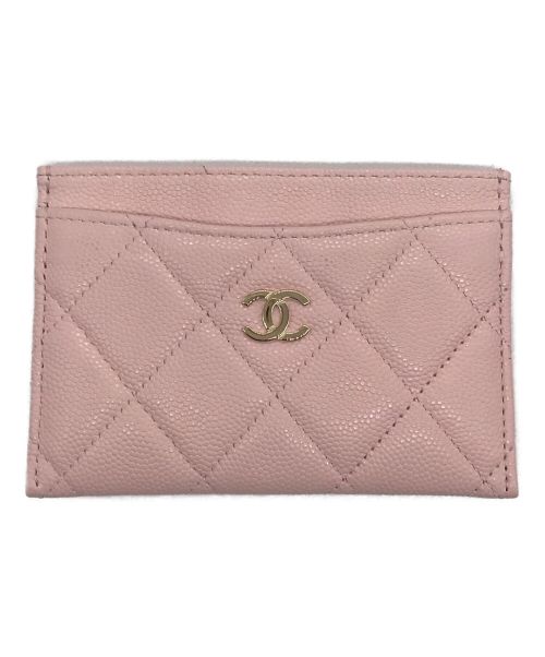 CHANEL（シャネル）CHANEL (シャネル) マトラッセロゴパスケース ピンクの古着・服飾アイテム