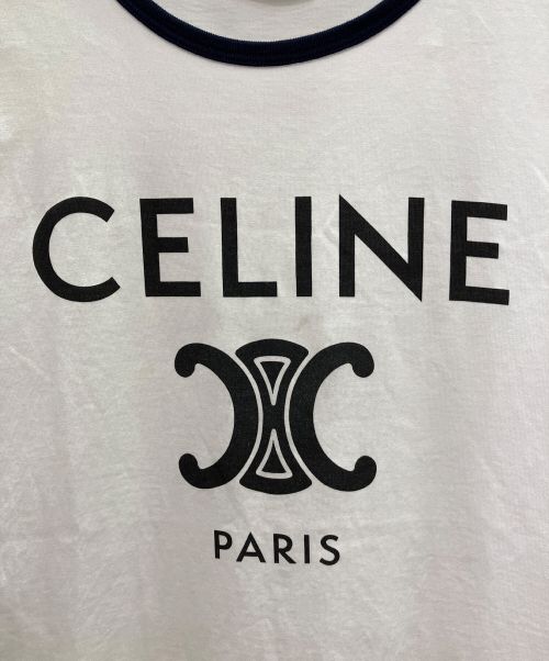 CELINE（セリーヌ）CELINE (セリーヌ) トリオンフプリント Tシャツ ホワイト サイズ:Sの古着・服飾アイテム
