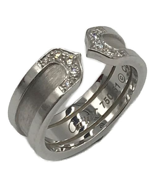Cartier（カルティエ）Cartier (カルティエ) C2ダイヤ付きリング サイズ:11号の古着・服飾アイテム