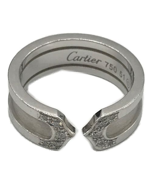 Cartier（カルティエ）Cartier (カルティエ) C2ダイヤ付きリング サイズ:11号の古着・服飾アイテム