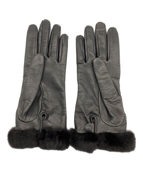 HERMES（エルメス）HERMES (エルメス) ケリーレザーグローブ ブラック サイズ:8の古着・服飾アイテム