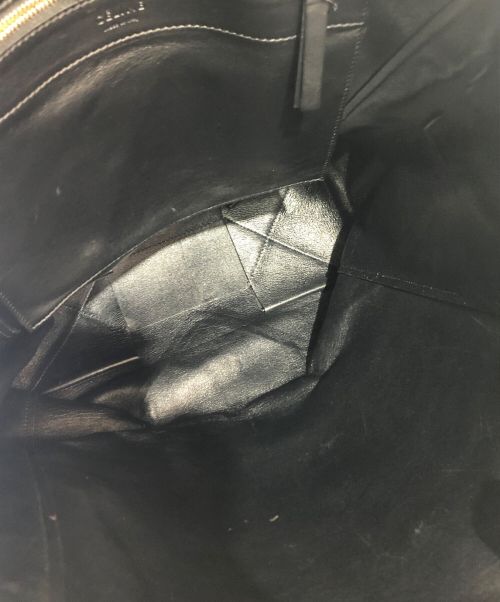 CELINE（セリーヌ）CELINE (セリーヌ) パイソン切替トートバッグ レッド×ブラック サイズ:-の古着・服飾アイテム