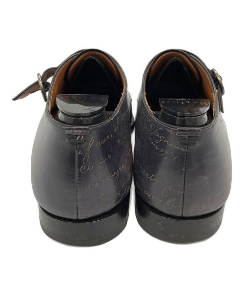Berluti（ベルルッティ）Berluti (ベルルッティ) ダブルモンクトラップレザーシューズ ネイビー サイズ:7 1/2の古着・服飾アイテム