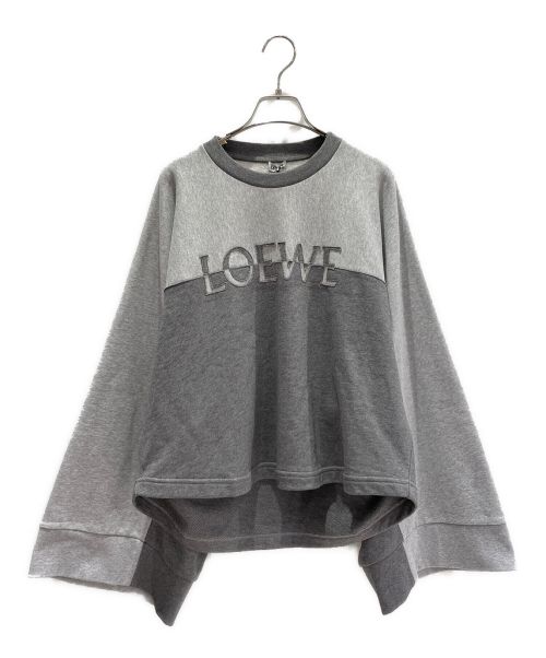 LOEWE（ロエベ）LOEWE (ロエベ) コットンボリュームスウェットシャツ グレー サイズ:Ｓの古着・服飾アイテム