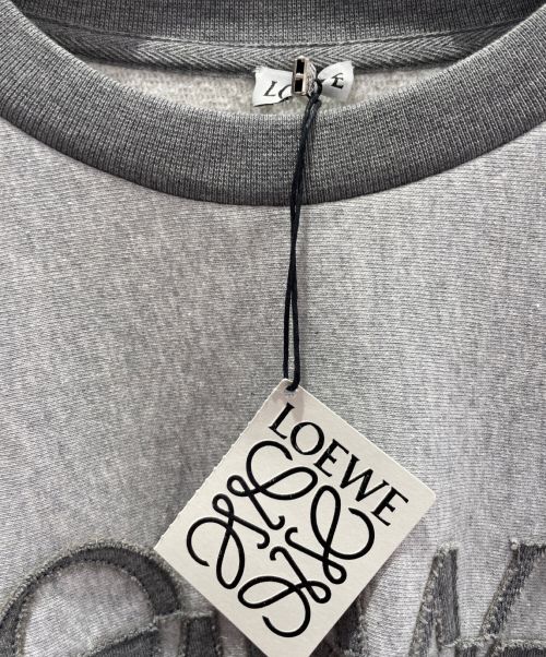 LOEWE（ロエベ）LOEWE (ロエベ) コットンボリュームスウェットシャツ グレー サイズ:Ｓの古着・服飾アイテム