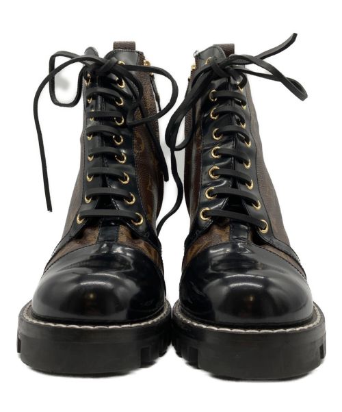 LOUIS VUITTON（ルイ ヴィトン）LOUIS VUITTON (ルイ ヴィトン) スタートレイルラインモノグラムブーツ ブラック サイズ:39の古着・服飾アイテム