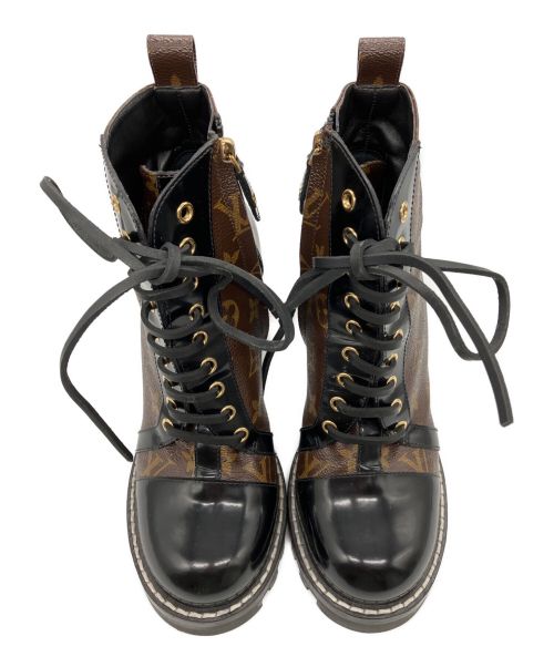 LOUIS VUITTON（ルイ ヴィトン）LOUIS VUITTON (ルイ ヴィトン) スタートレイルラインモノグラムブーツ ブラック サイズ:39の古着・服飾アイテム