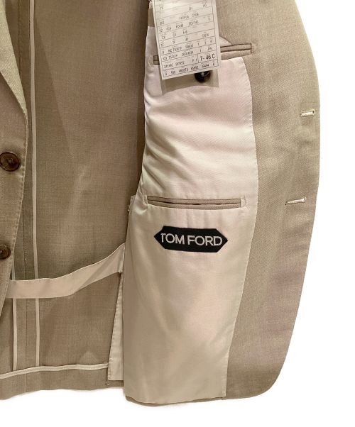 TOM FORD（トムフォード）TOM FORD (トムフォード) セットアップスーツ ベージュ サイズ:46の古着・服飾アイテム