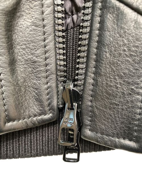 LOUIS VUITTON（ルイ ヴィトン）LOUIS VUITTON (ルイ ヴィトン) リバーシブルレザージャケット ブラック サイズ:52の古着・服飾アイテム