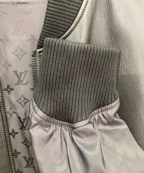 LOUIS VUITTON（ルイ ヴィトン）LOUIS VUITTON (ルイ ヴィトン) リバーシブルレザージャケット ブラック サイズ:52の古着・服飾アイテム