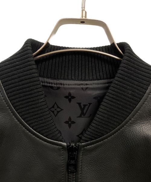 LOUIS VUITTON（ルイ ヴィトン）LOUIS VUITTON (ルイ ヴィトン) リバーシブルレザージャケット ブラック サイズ:52の古着・服飾アイテム