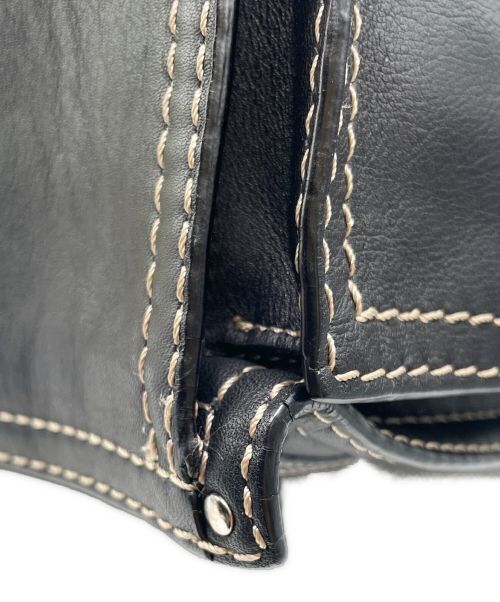 LOEWE（ロエベ）LOEWE (ロエベ) レザーハンドバッグ ブラック サイズ:-の古着・服飾アイテム