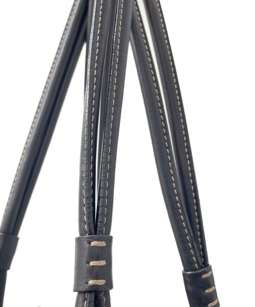 LOEWE（ロエベ）LOEWE (ロエベ) レザーハンドバッグ ブラック サイズ:-の古着・服飾アイテム