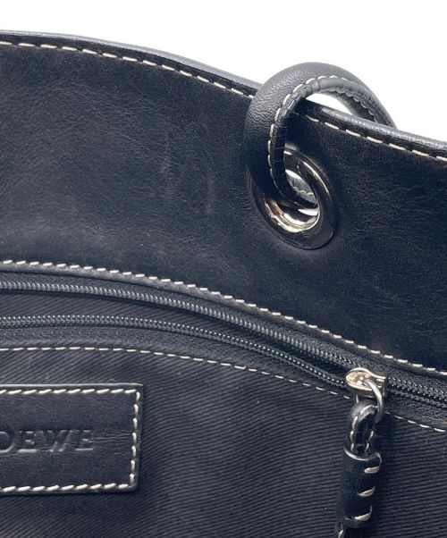 LOEWE（ロエベ）LOEWE (ロエベ) レザーハンドバッグ ブラック サイズ:-の古着・服飾アイテム