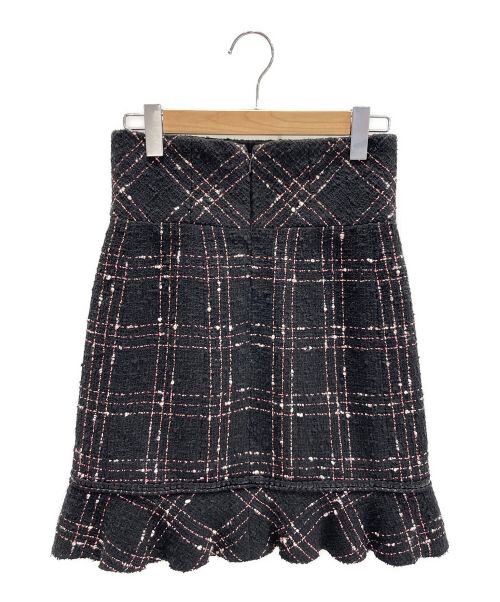 CHANEL（シャネル）CHANEL (シャネル) ツイードスカート ブラック サイズ:38の古着・服飾アイテム