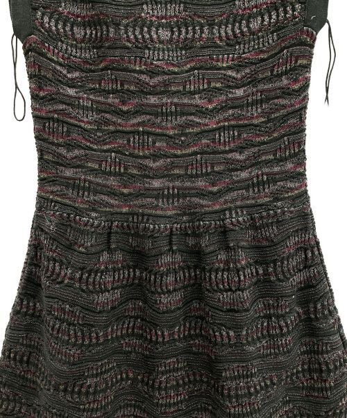 CHANEL（シャネル）CHANEL (シャネル) ニットワンピース ブラック サイズ:34の古着・服飾アイテム