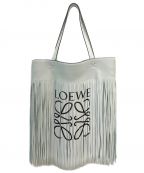 LOEWEロエベ）の古着「Vertical Tote Fringe Paula Bag」｜ミント