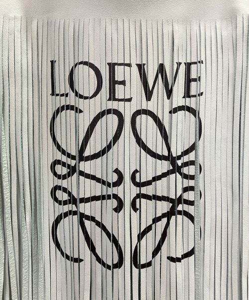 LOEWE（ロエベ）LOEWE (ロエベ) Vertical Tote Fringe Paula Bag ミント サイズ:-の古着・服飾アイテム
