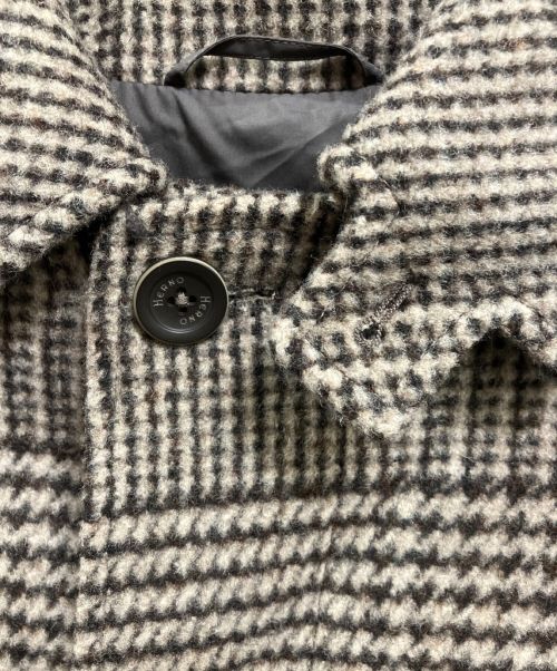 HERNO（ヘルノ）HERNO (ヘルノ) Laminarウールコート ベージュ サイズ:XLの古着・服飾アイテム